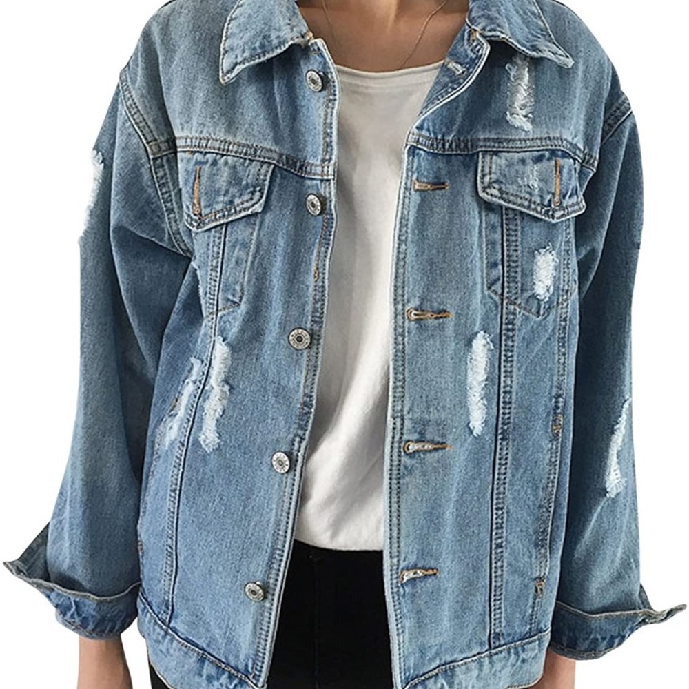 Distressed Denim Jacket - Picture 2 of 2